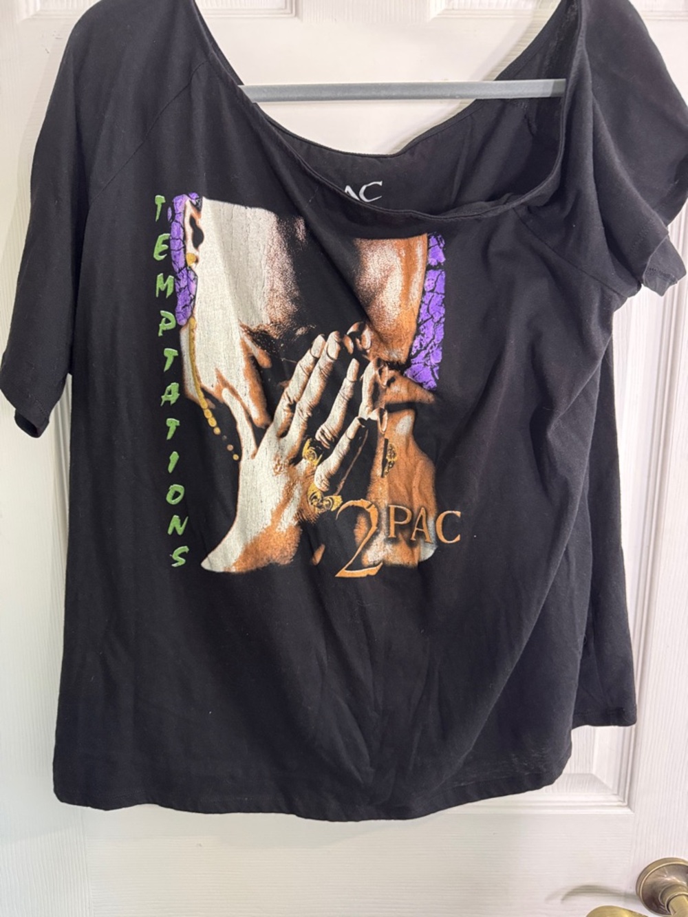 2Pac 'Temptations' Black Graphic Tee